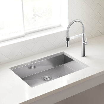 Blanco Quatrus R0 25" Single Bowl Undermount ADA Stainless Steel Kitchen Sink - Image 2