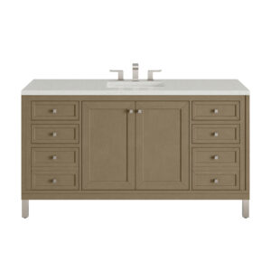 Chicago 60" Single Vanity, Walnut Whisper