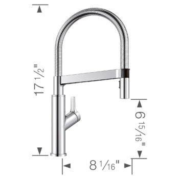 Blanco Solenta Senso Pull-Down Dual-Spray Kitchen Faucet 1.5 GPM - Chrome - Image 12