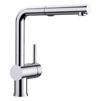 Blanco Linus Low Arc Pull-Out Dual-Spray Kitchen Faucet 1.5 GPM - Chrome