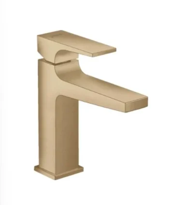 Hansgrohe Metropol Single-Hole Faucet 110 with Lever Handle and Pop-Up Drain, 1.2 GPM in Brushed Bronze