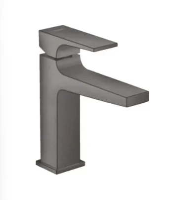 Hansgrohe Metropol Single-Hole Faucet 110 with Lever Handle and Pop-Up Drain, 1.2 GPM in Brushed Black Chrome