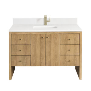 Hudson 48" Single Vanity, Light Natural Oak