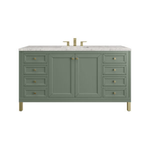 Chicago 60" Single Vanity, Smokey Celadon