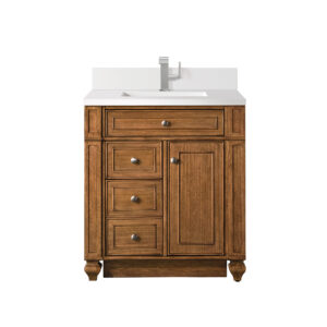 Bristol 30" Single Vanity, Saddle Brown