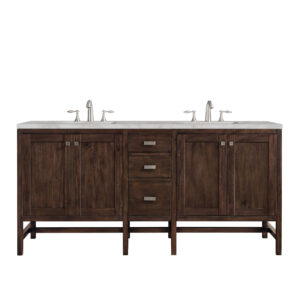Addison 72" Double Vanity, Mid-Century Acacia