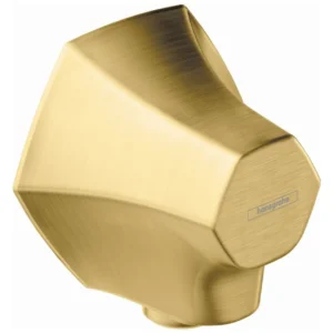Hansgrohe Locarno Wall Outlet with Check Valves in Brushed Gold Optic