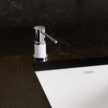 Blanco Lato Soap Dispenser - Chrome/White - Image 3