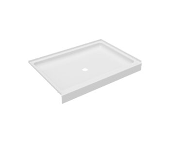 Swan 34 x 48 Veritek Alcove Shower Pan with Center Drain in White