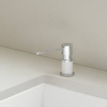 Blanco Lato Soap Dispenser - Chrome/White - Image 2
