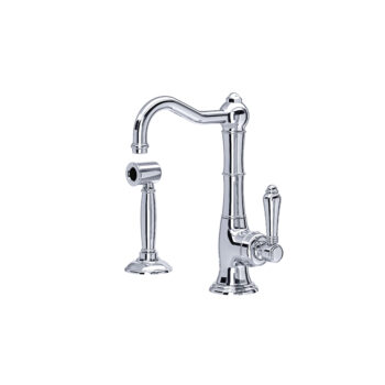 ROHL Acqui® Kitchen Faucet With Side Spray In Polished Chrome