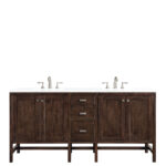 Addison 72" Double Vanity, Mid-Century Acacia