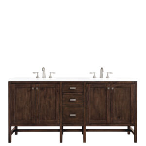 Addison 72″ Double Vanity, Mid-Century Acacia