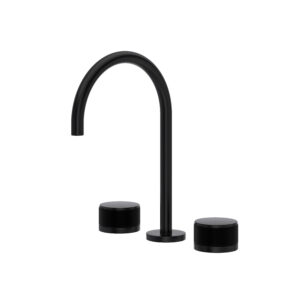 ROHL Amahle™ Widespread Lavatory Faucet With C-Spout In Matte Black