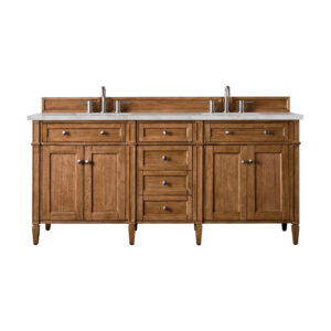 Brittany 72" Double Vanity, Saddle Brown