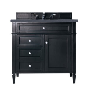 Brittany 36" Single Vanity, Black Onyx