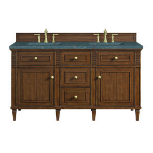 Lorelai 60" Double Vanity, Mid-Century Walnut