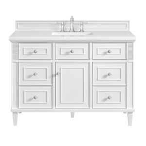Lorelai 48″ Single Vanity, Bright White