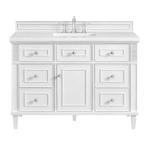 Lorelai 48″ Single Vanity, Bright White