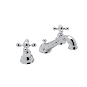 ROHL Arcana™ Widespread Lavatory Faucet With C-Spout In Polished Chrome
