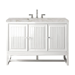 Athens 48" Single Vanity, Glossy White