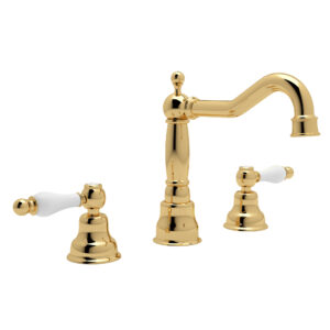 ROHL Arcana™ Widespread Lavatory Faucet With Column Spout In Italian Brass