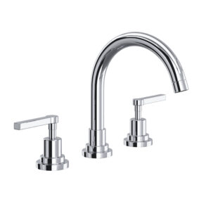 ROHL Lombardia® Widespread Lavatory Faucet With C-Spout In Polished Chrome