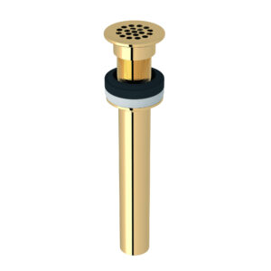 ROHL Lavatory Grid Drain Without Overflow In Unlacquered Brass