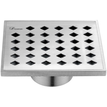 Dawn® Mississippi River Series - Square Shower Drain 5"L In Polished satin