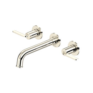 Riobel Authentica™ Wall Mount Lavatory Faucet Trim In Polished Nickel