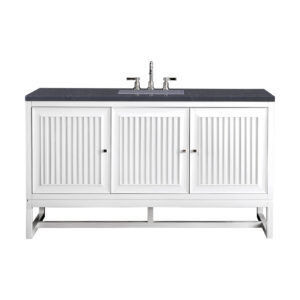 Athens 60" Single Vanity, Glossy White