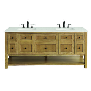 Breckenridge 72" Double Vanity, Light Natural Oak