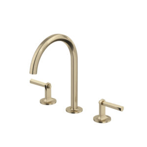 ROHL Modelle™ Widespread Lavatory Faucet With C-Spout In Antique Gold
