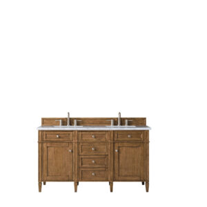 Brittany 60" Double Vanity, Saddle Brown