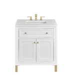 Chicago 30" Single Vanity, Glossy White