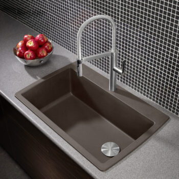 Blanco Diamond SILGRANIT 33.5" Super Single Dual Mount Kitchen Sink - Café - Image 2