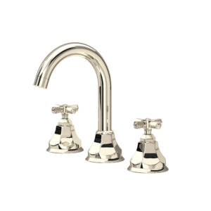 ROHL Palladian® Widespread Lavatory Faucet With C-Spout In Polished Nickel