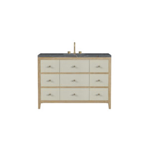 Celeste 48" Single Vanity, Sunwashed Oak with Embossed Shagreen