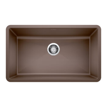 Blanco Precis SILGRANIT 32" Super Single Undermount Kitchen Sink - Café