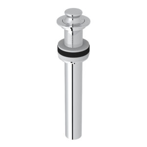 ROHL Lavatory Lift And Turn Drain Without Overflow In Polished Chrome
