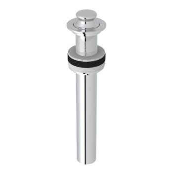 ROHL Lavatory Lift And Turn Drain Without Overflow In Polished Chrome