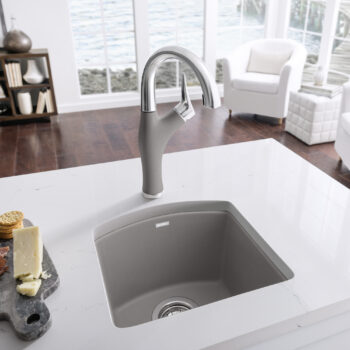 Blanco Diamond SILGRANIT 15" Dual Mount Bar Sink - Truffle - Image 2
