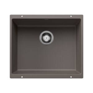 Blanco Precis SILGRANIT 21″ Single Bowl Undermount Kitchen Sink – Volcano Gray