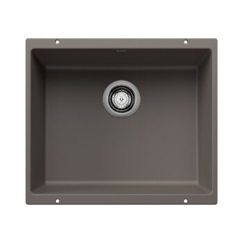Blanco Precis SILGRANIT 21" Single Bowl Undermount Kitchen Sink - Volcano Gray