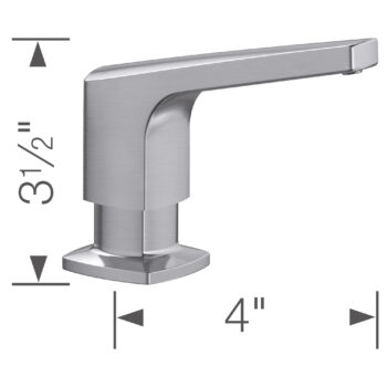 Blanco Rivana Soap Dispenser - PVD Steel - Image 8