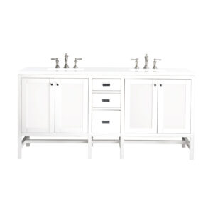 Addison 72″ Double Vanity, Glossy White