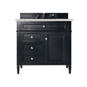Brittany 36" Single Vanity, Black Onyx