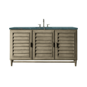 Portland 60" Single Vanity Whitewashed Walnut