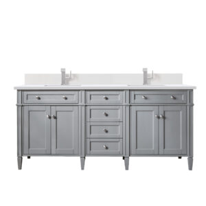 Brittany 72" Double Vanity, Urban Gray