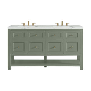 Breckenridge 60" Double Vanity, Smokey Celadon